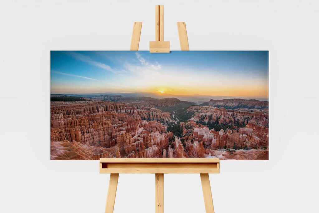 Landscape print of sunrise at Bryce Canyon National Park
