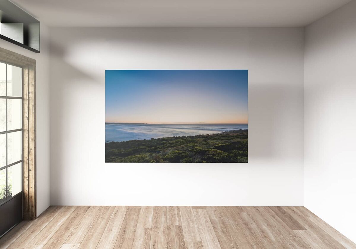 Wall print of sunset over the ocean in Tasmania