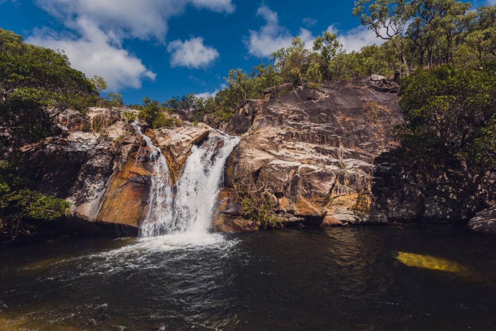 Waterfall landscape in Far North Queensland, Australia