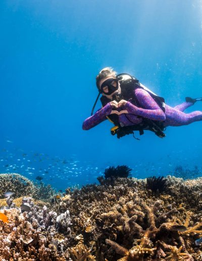 Underwater scuba diving photo by Angelina Pilarinos Photography